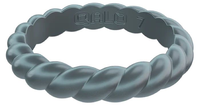 Qalo Stackable Twist Silicone Ring