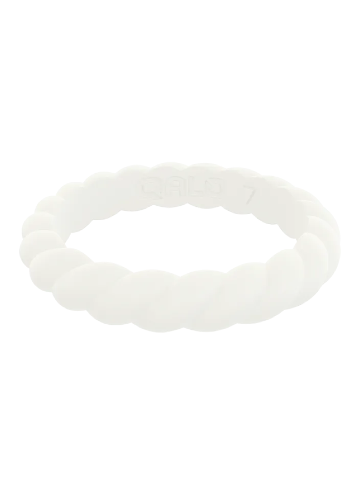 Qalo Stackable Twist Silicone Ring