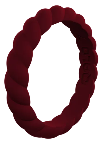 Qalo Stackable Twist Silicone Ring
