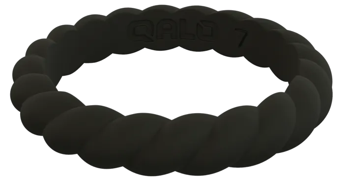 Qalo Stackable Twist Silicone Ring
