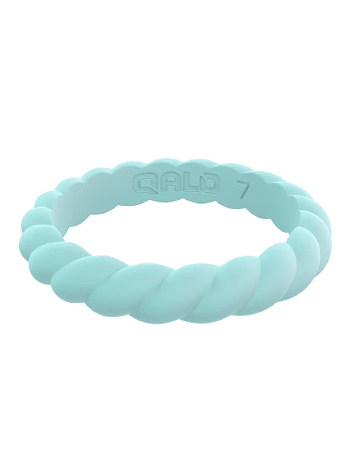 Qalo Stackable Twist Silicone Ring