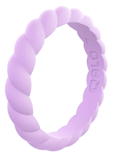 Qalo Stackable Twist Silicone Ring