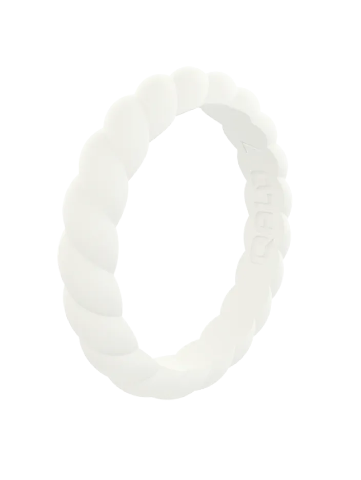 Qalo Stackable Twist Silicone Ring