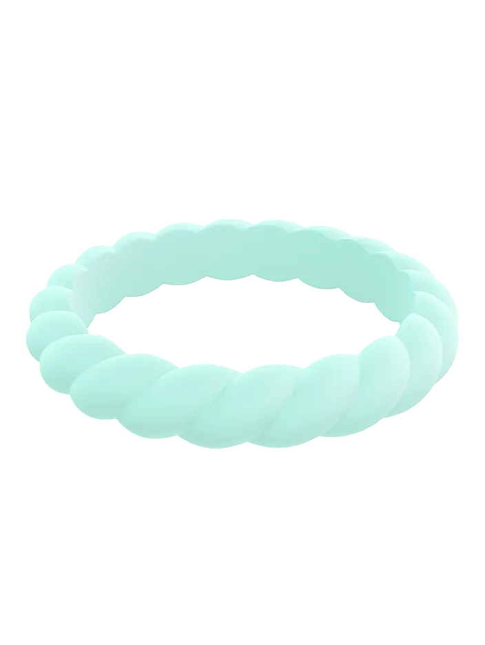 Qalo Stackable Twist Silicone Ring