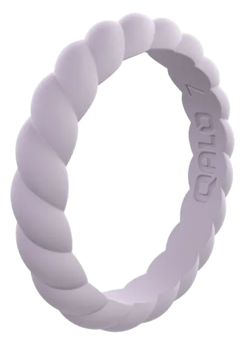 Qalo Stackable Twist Silicone Ring