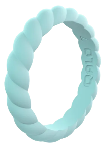 Qalo Stackable Twist Silicone Ring