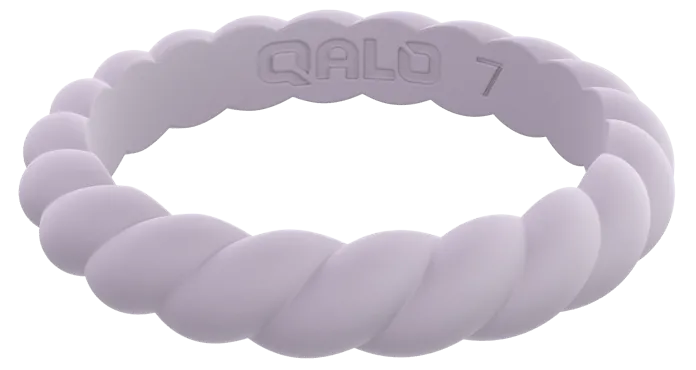 Qalo Stackable Twist Silicone Ring
