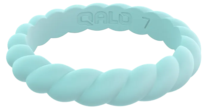 Qalo Stackable Twist Silicone Ring