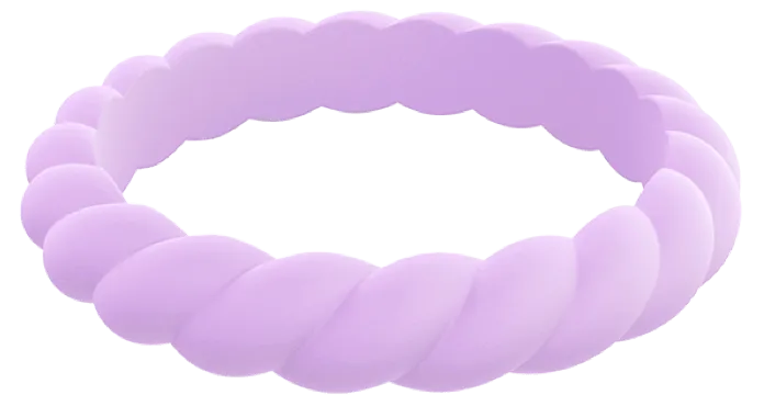 Qalo Stackable Twist Silicone Ring