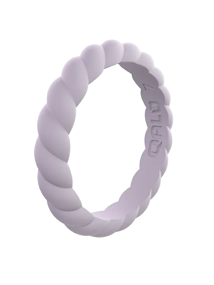 Qalo Stackable Twist Silicone Ring
