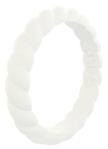 Qalo Stackable Twist Silicone Ring