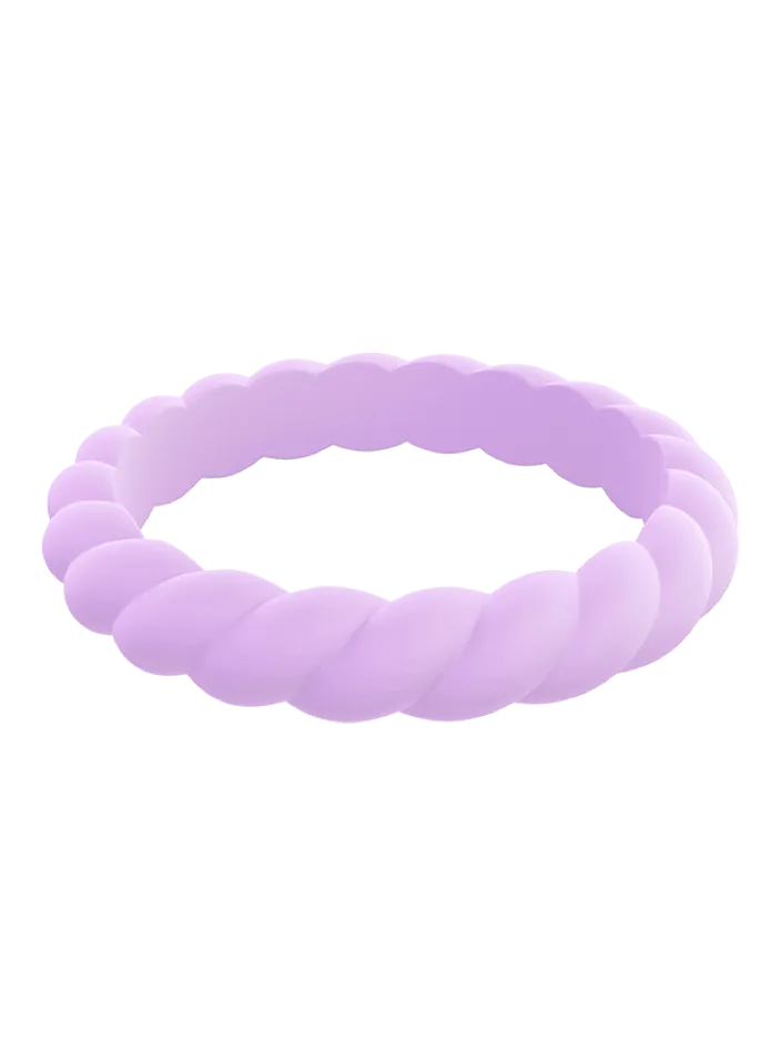 Qalo Stackable Twist Silicone Ring