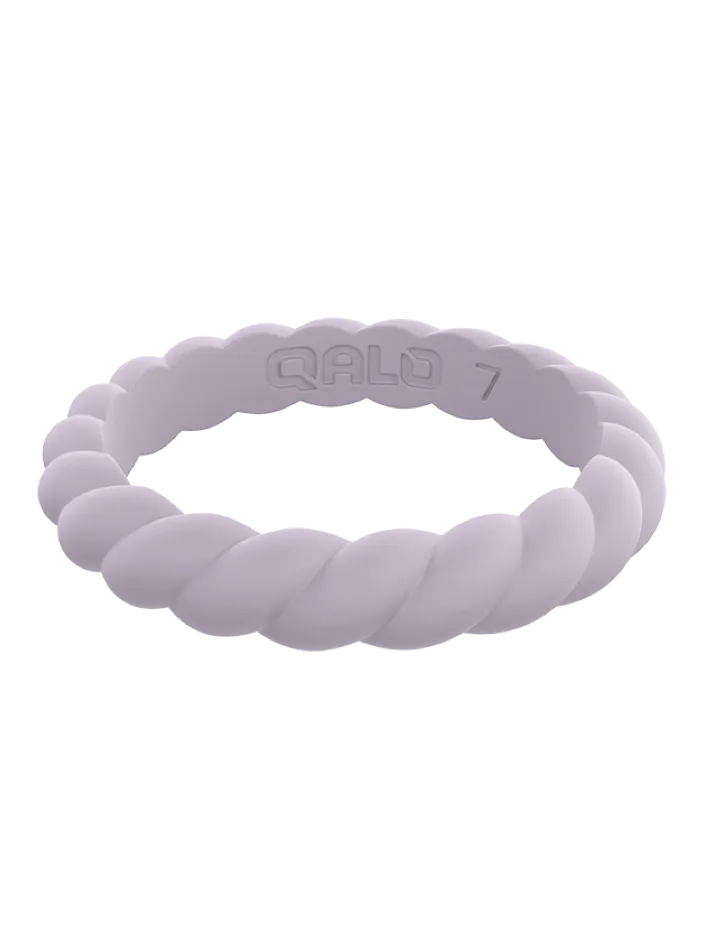 Qalo Stackable Twist Silicone Ring