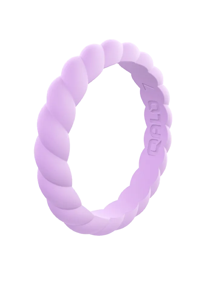 Qalo Stackable Twist Silicone Ring