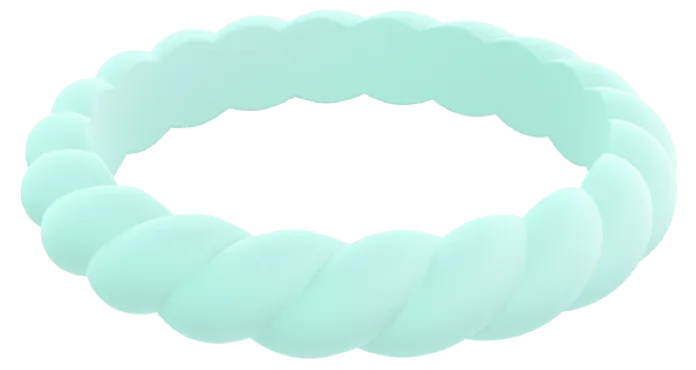Qalo Stackable Twist Silicone Ring