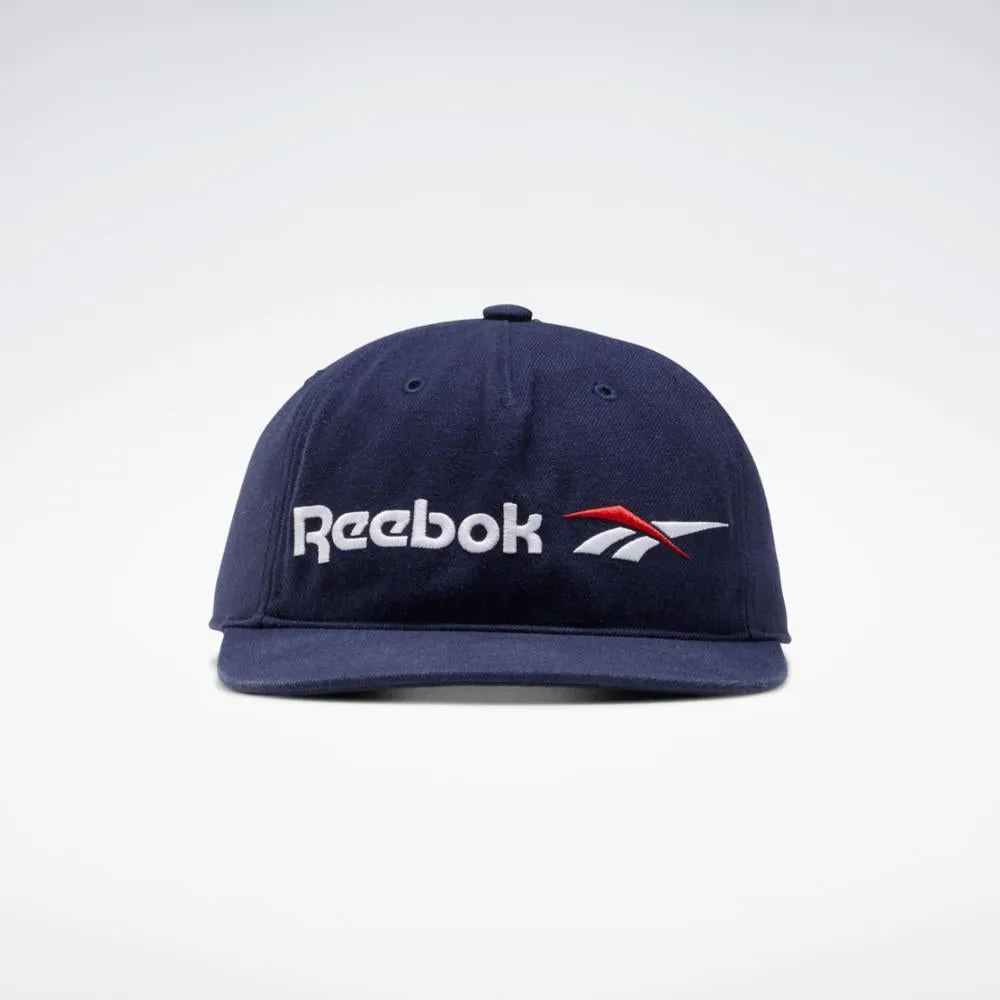 Reebok Apparel Men Classics Vector Flat Peak Cap VECNAV/VECNAV