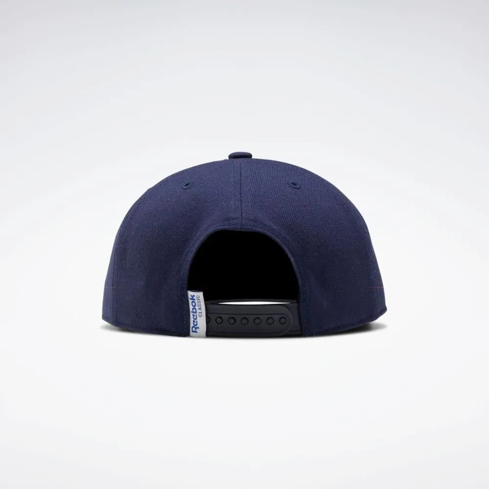 Reebok Apparel Men Classics Vector Flat Peak Cap VECNAV/VECNAV