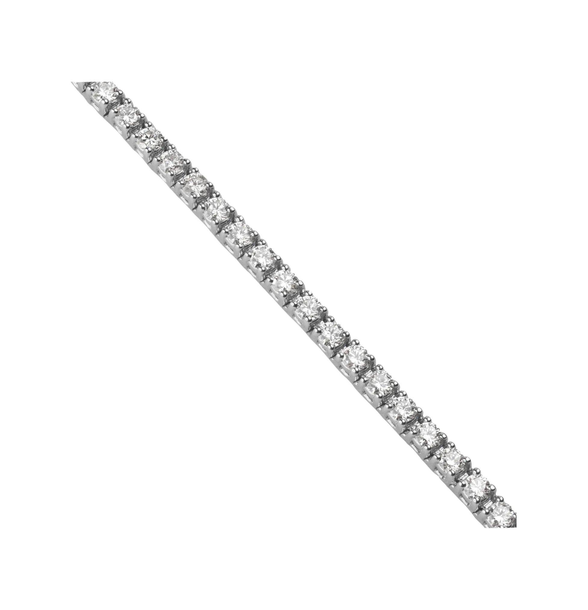 Round Stone Diamond Tennis Bracelet With Birthstone