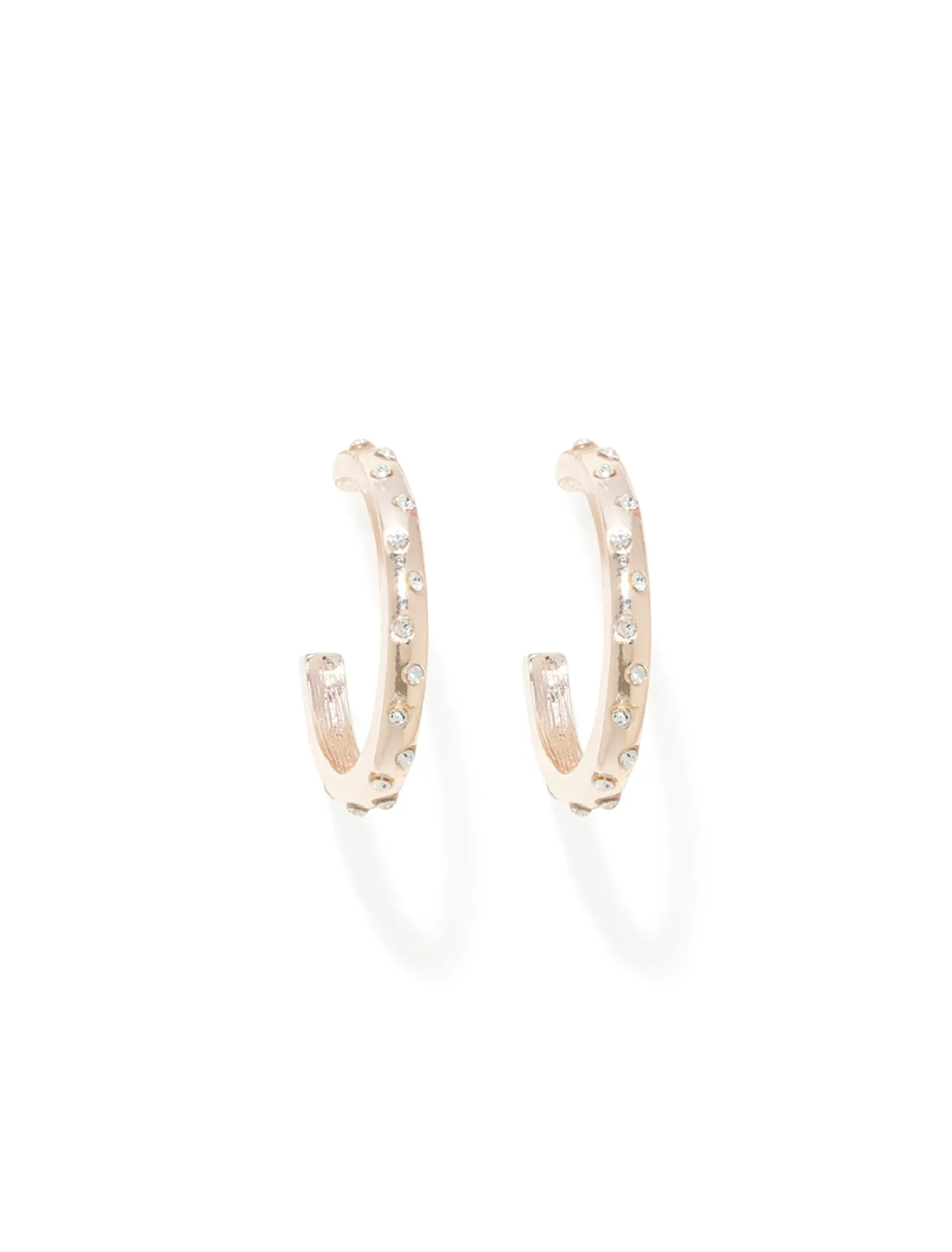 Sage Crystal Hoop Earrings