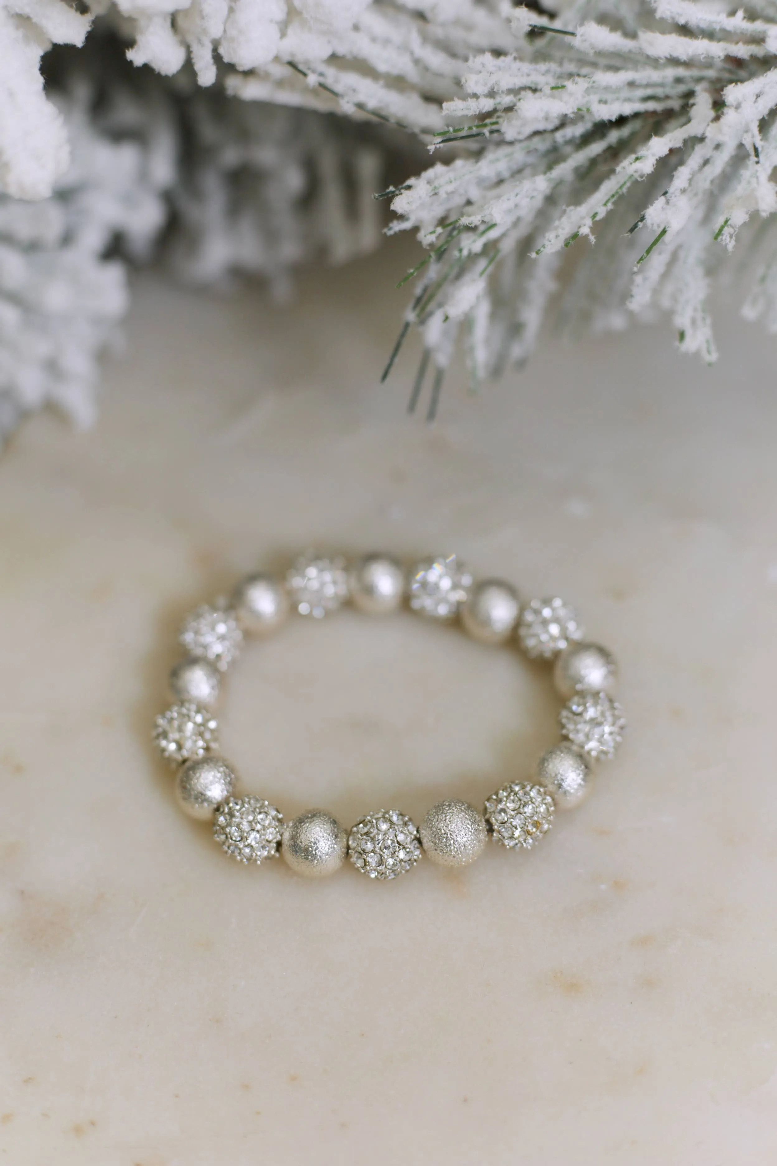Say No More Ball Bracelet - Silver