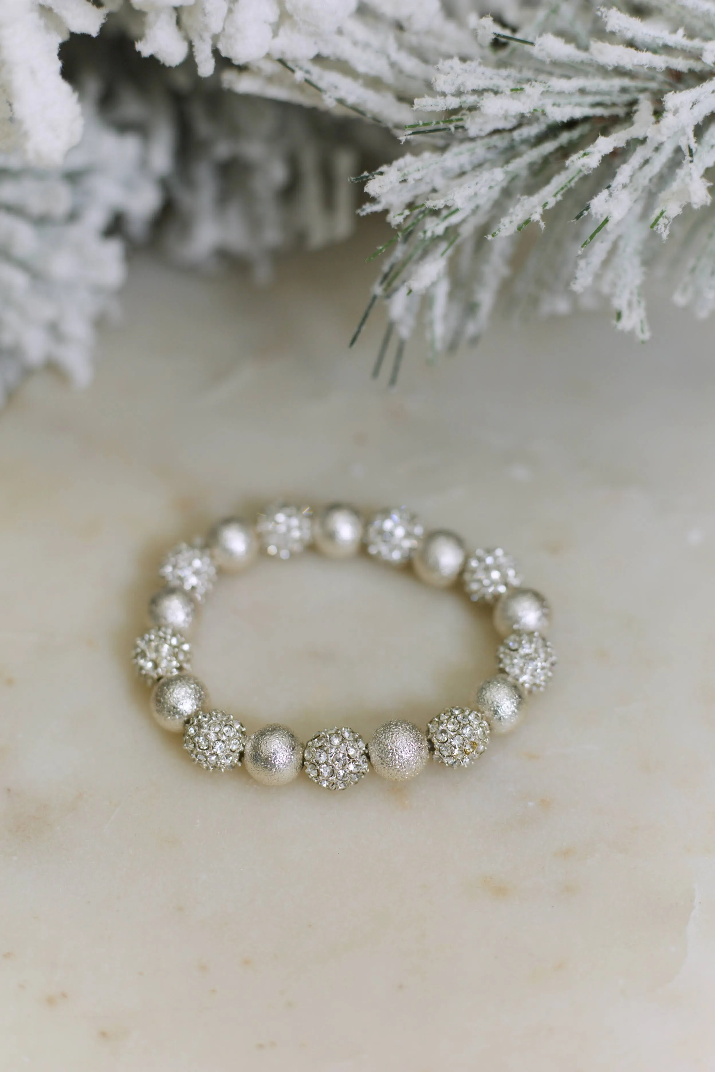 Say No More Ball Bracelet - Silver