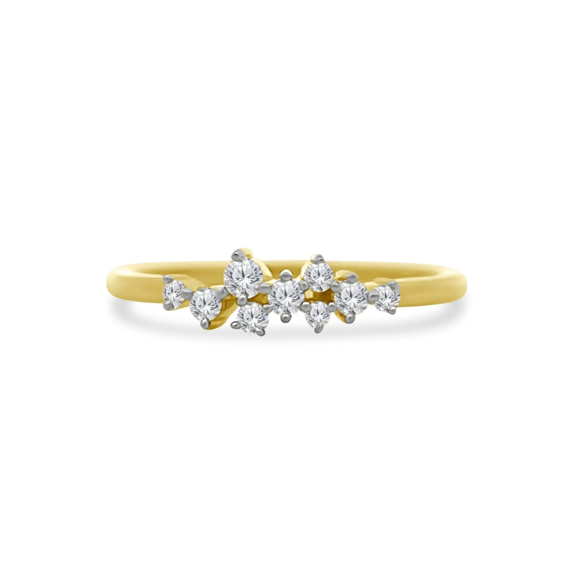 Scattered Diamond Ring