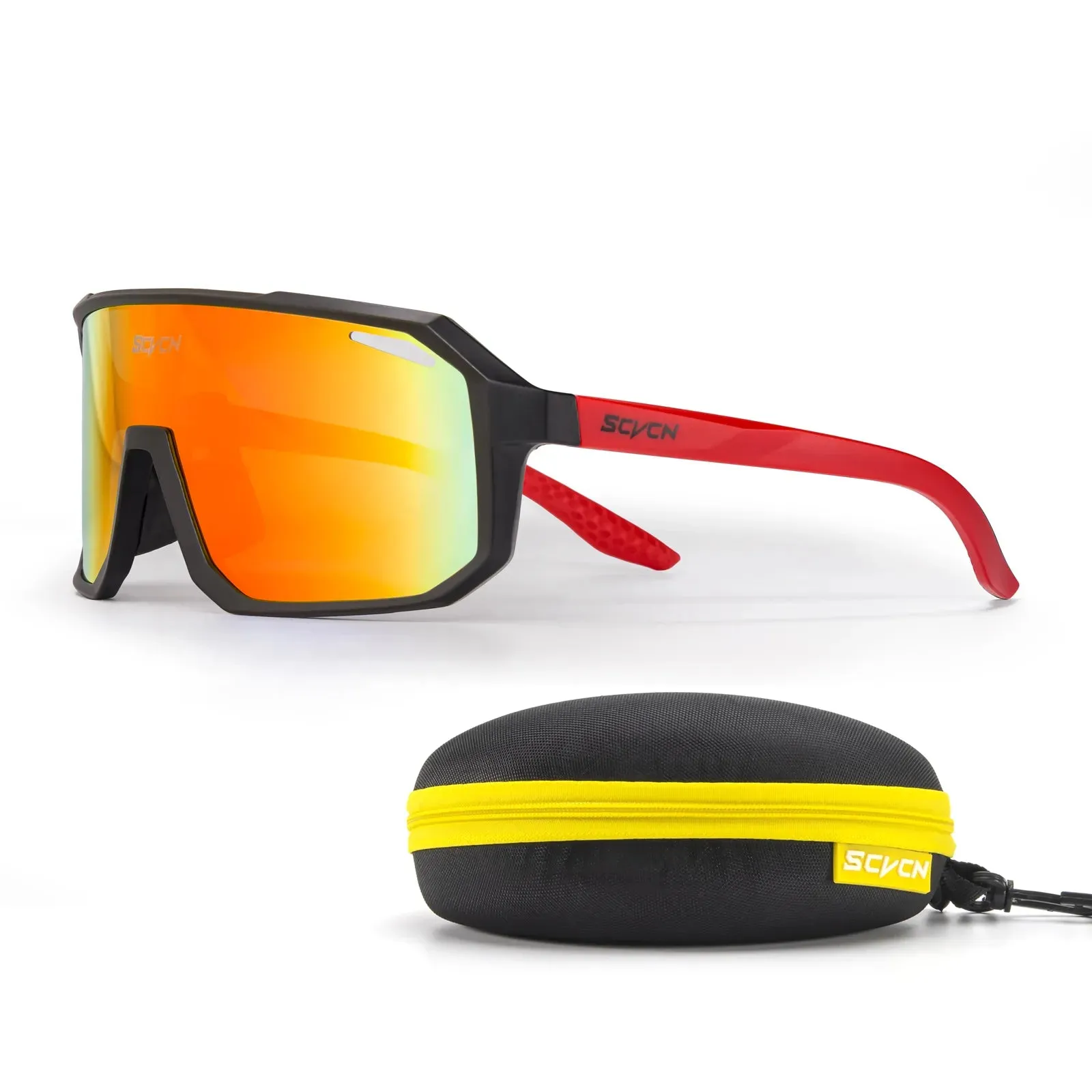 SCVCN Men Women Outdoor Sports Photochromic Cycling Sunglasses Male MTB Bicycle Glasses  Road Running Fishing Goggles With Case