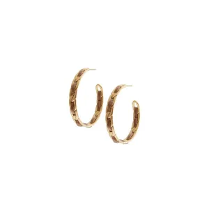 Sence Poem Naja Hoop Earrings in Gold