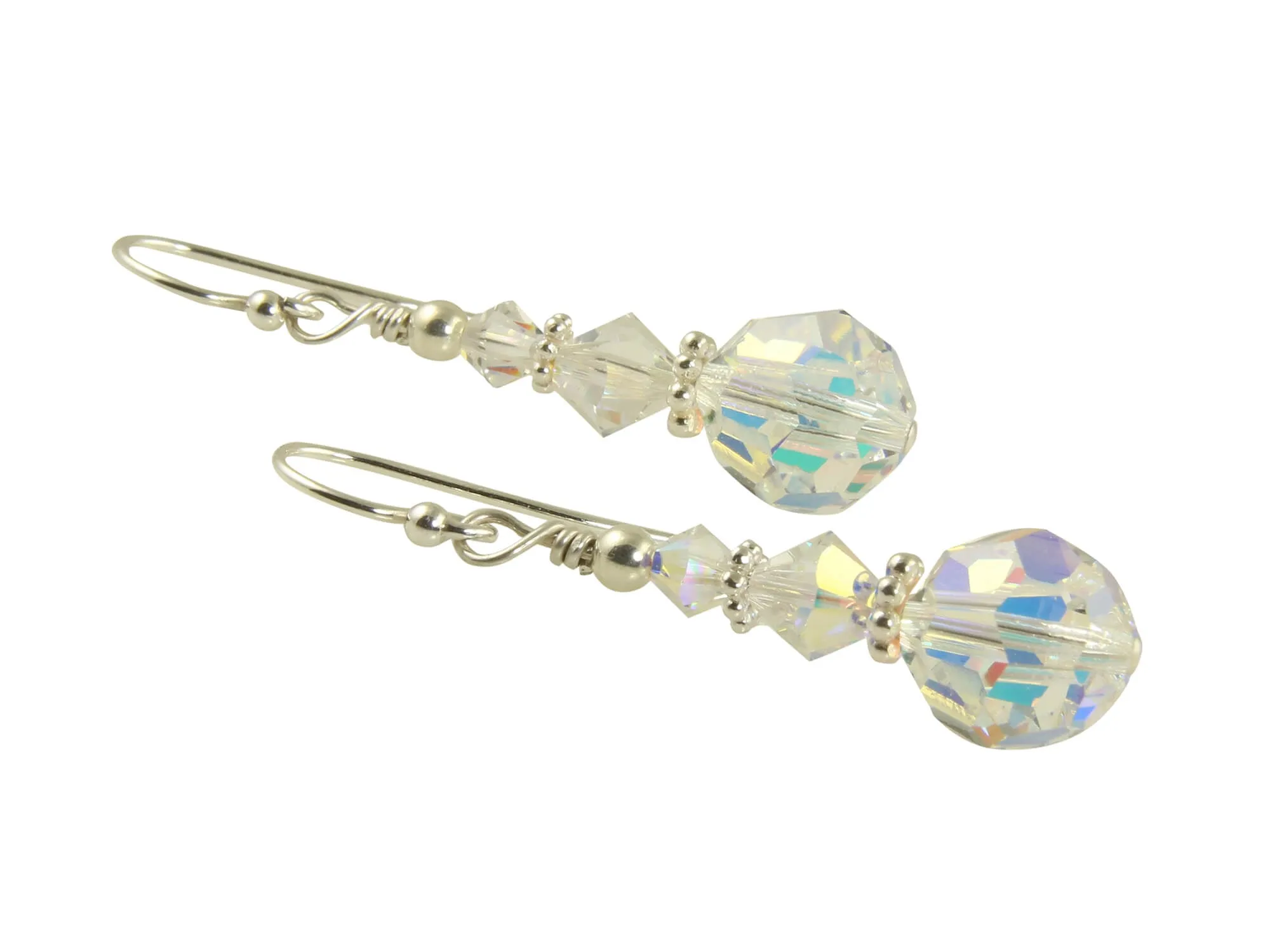 Shimmering Crystal Beaded Earrings