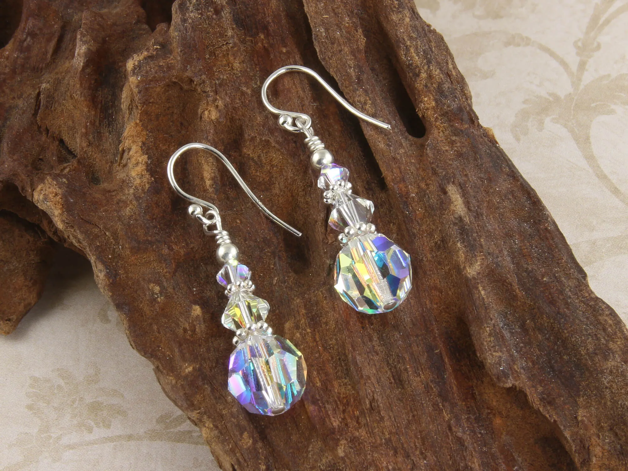 Shimmering Crystal Beaded Earrings