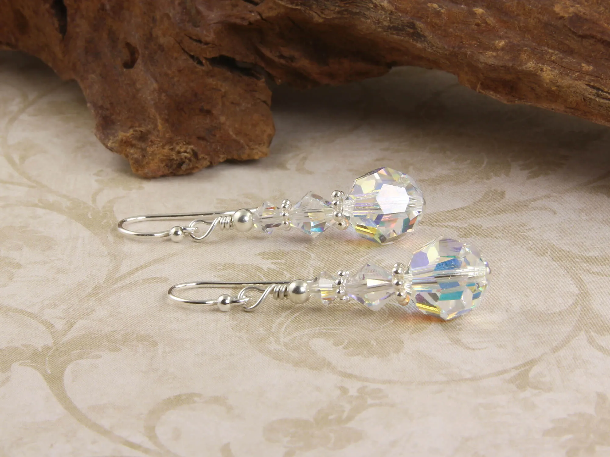 Shimmering Crystal Beaded Earrings