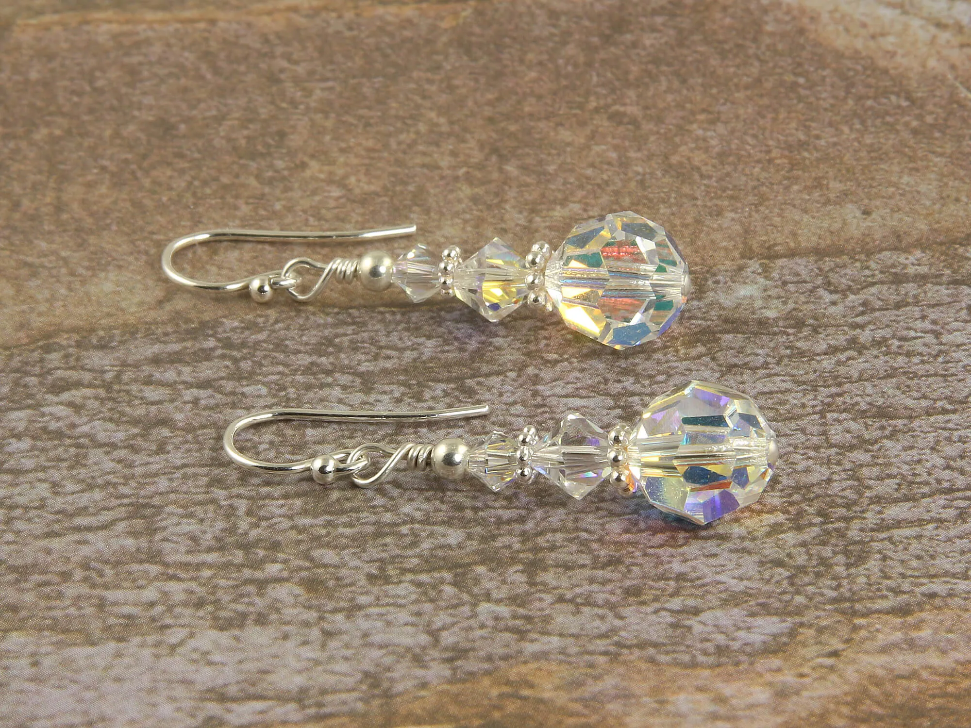 Shimmering Crystal Beaded Earrings