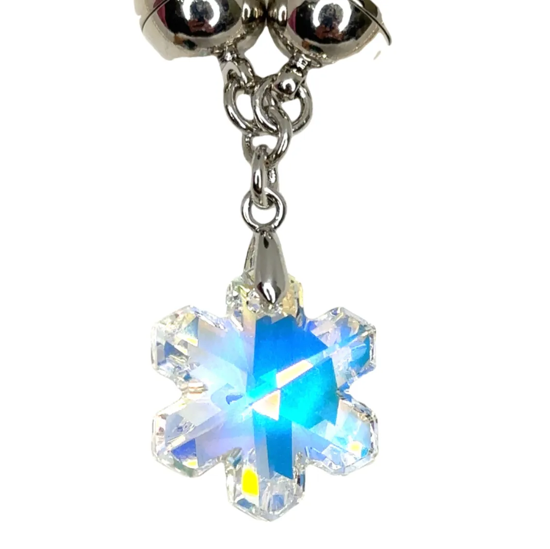 Shimmering Snowflake Gift Set - Medium Strand AB and Snowflake pendant