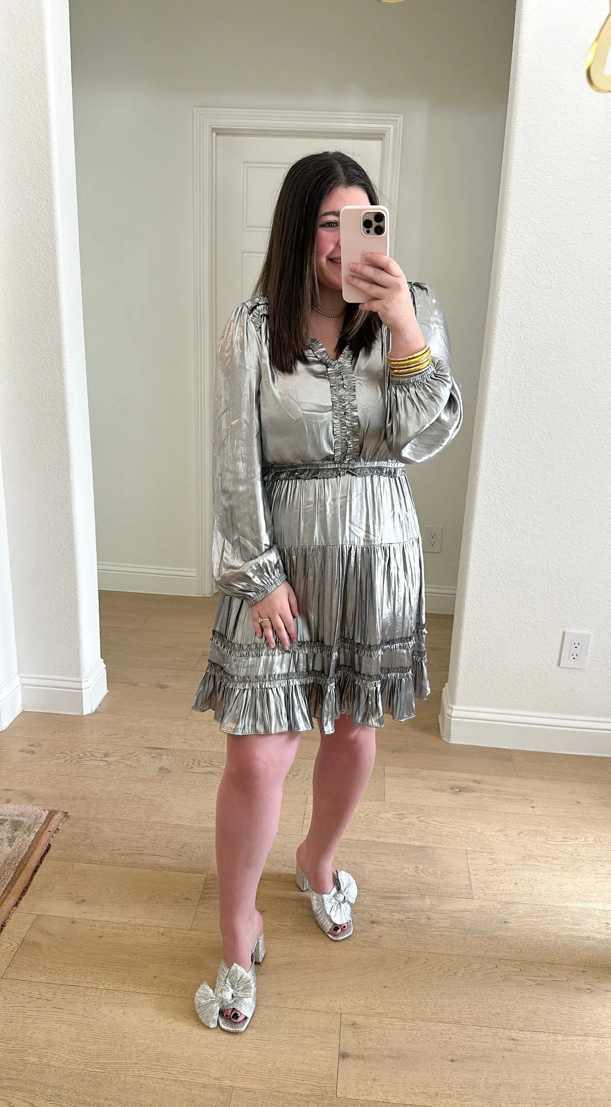 Silver Mini Dress