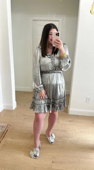 Silver Mini Dress
