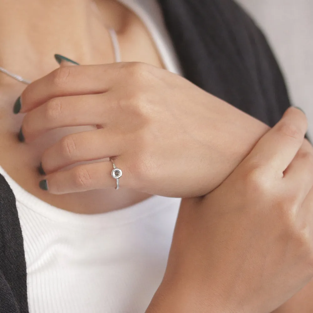 Silver Tone Pinky Ring