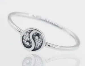 Silver Yin Yang Ring