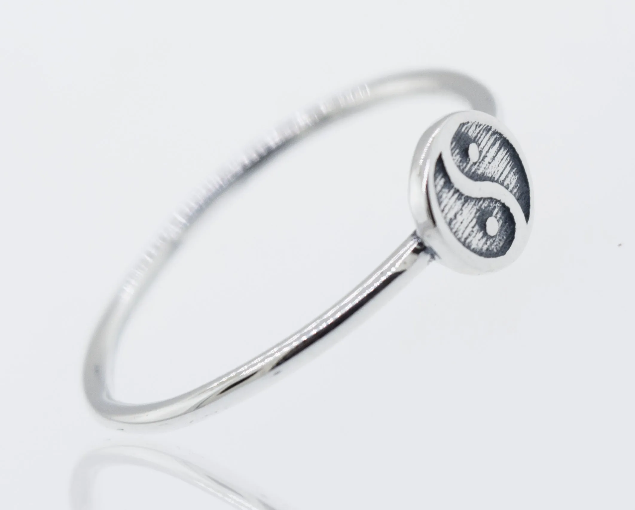 Silver Yin Yang Ring