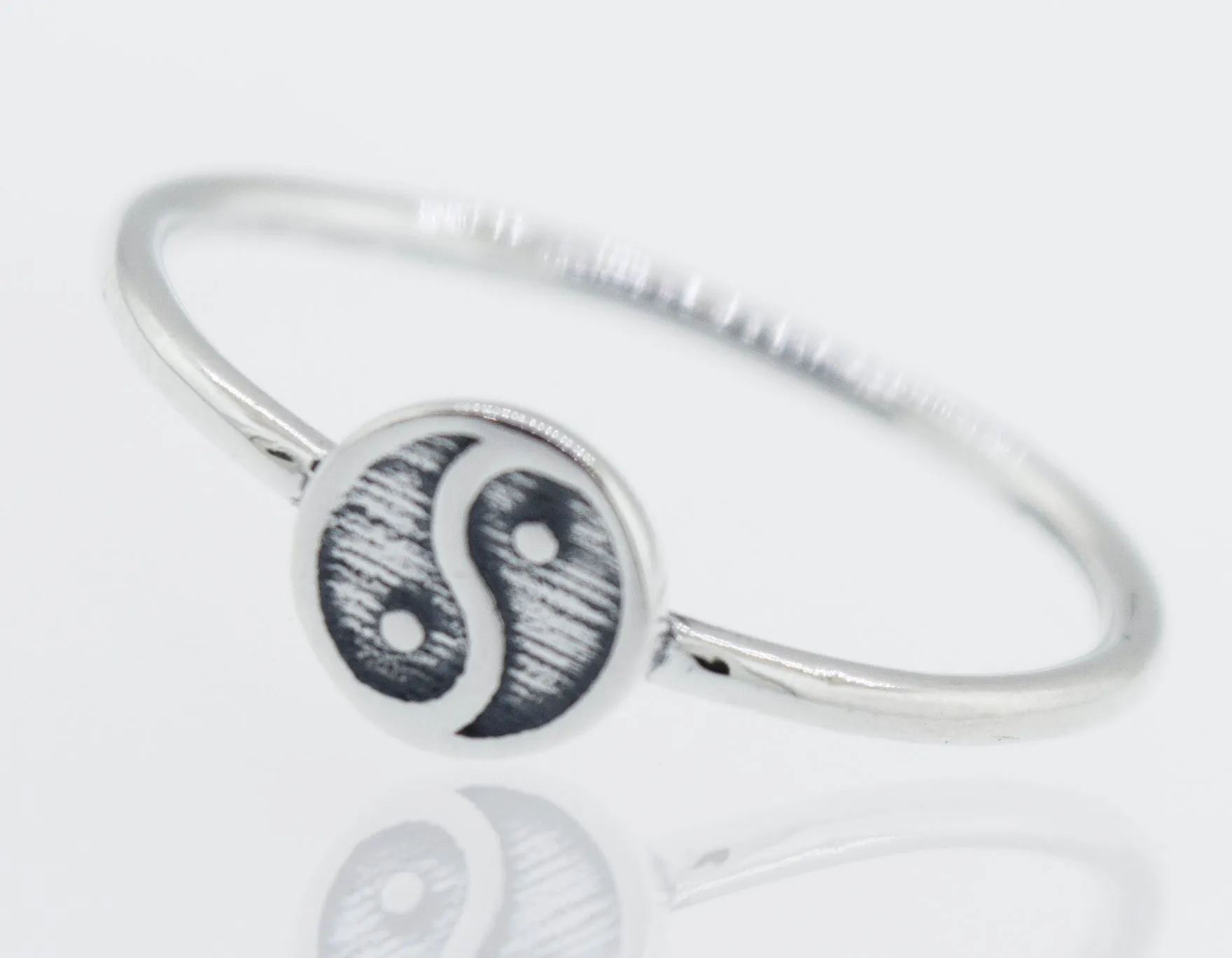 Silver Yin Yang Ring