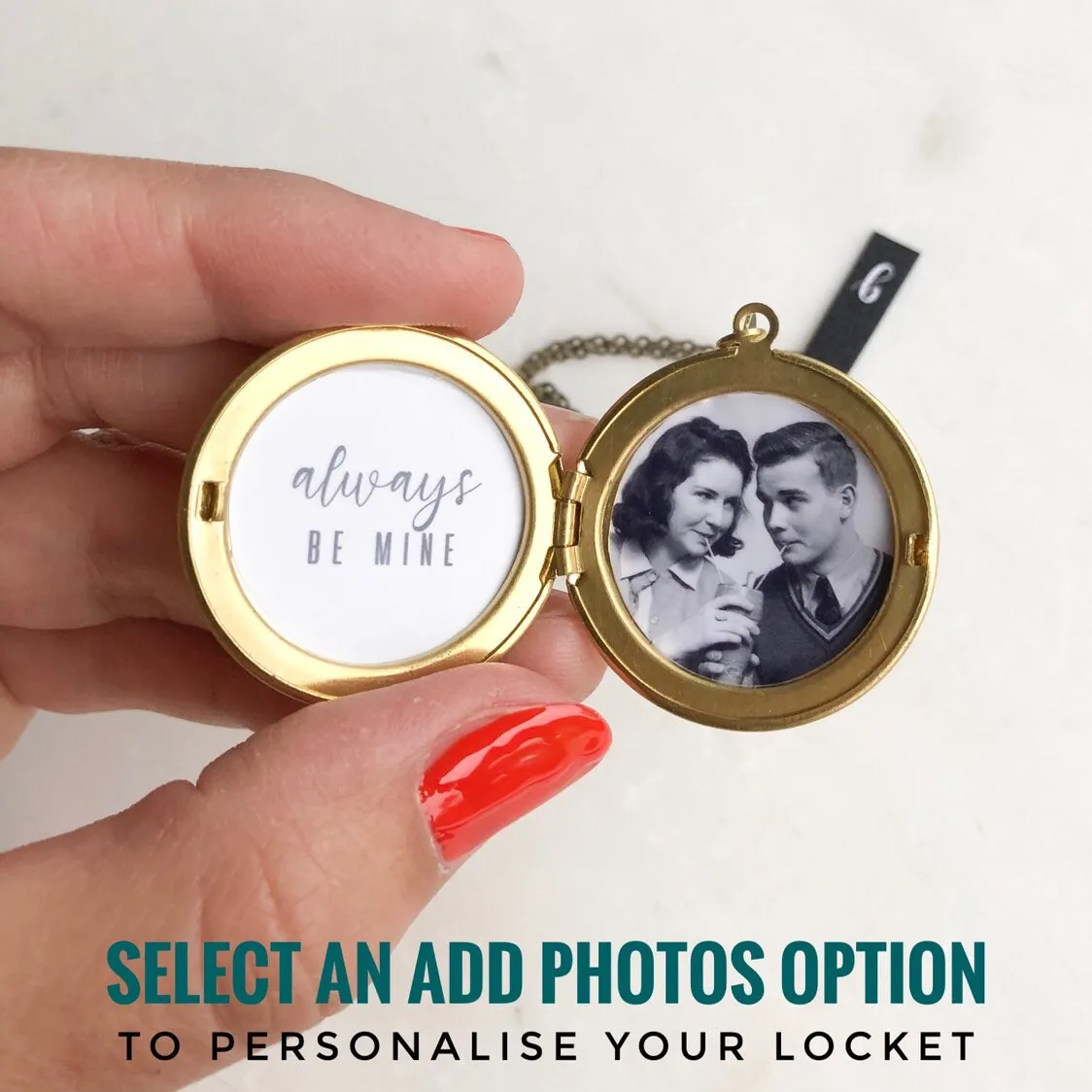 Simple Modern Gold Locket