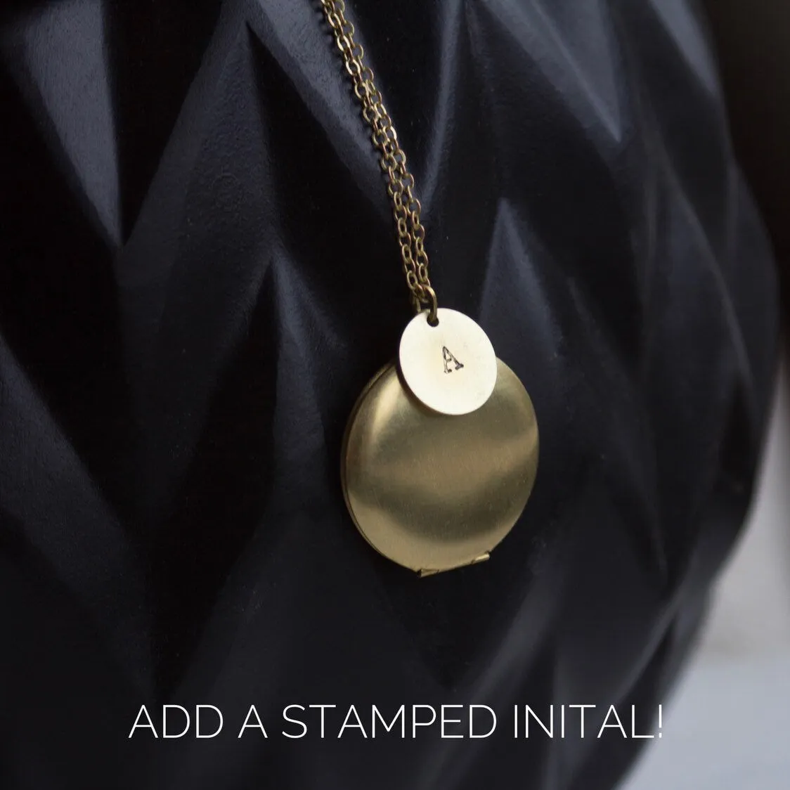 Simple Modern Gold Locket