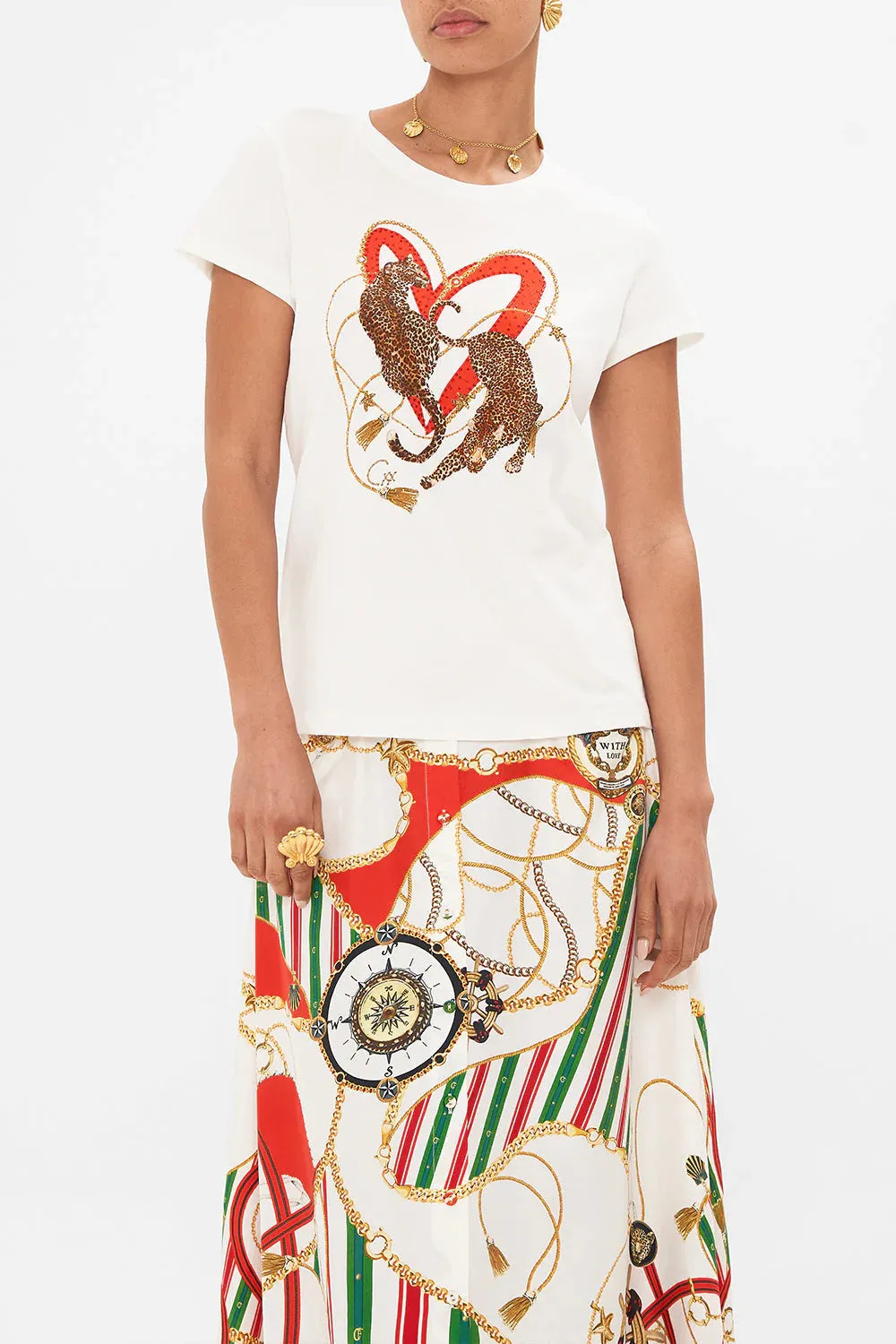 Slim Fit Round Neck T Shirt - Saluti Summertime
