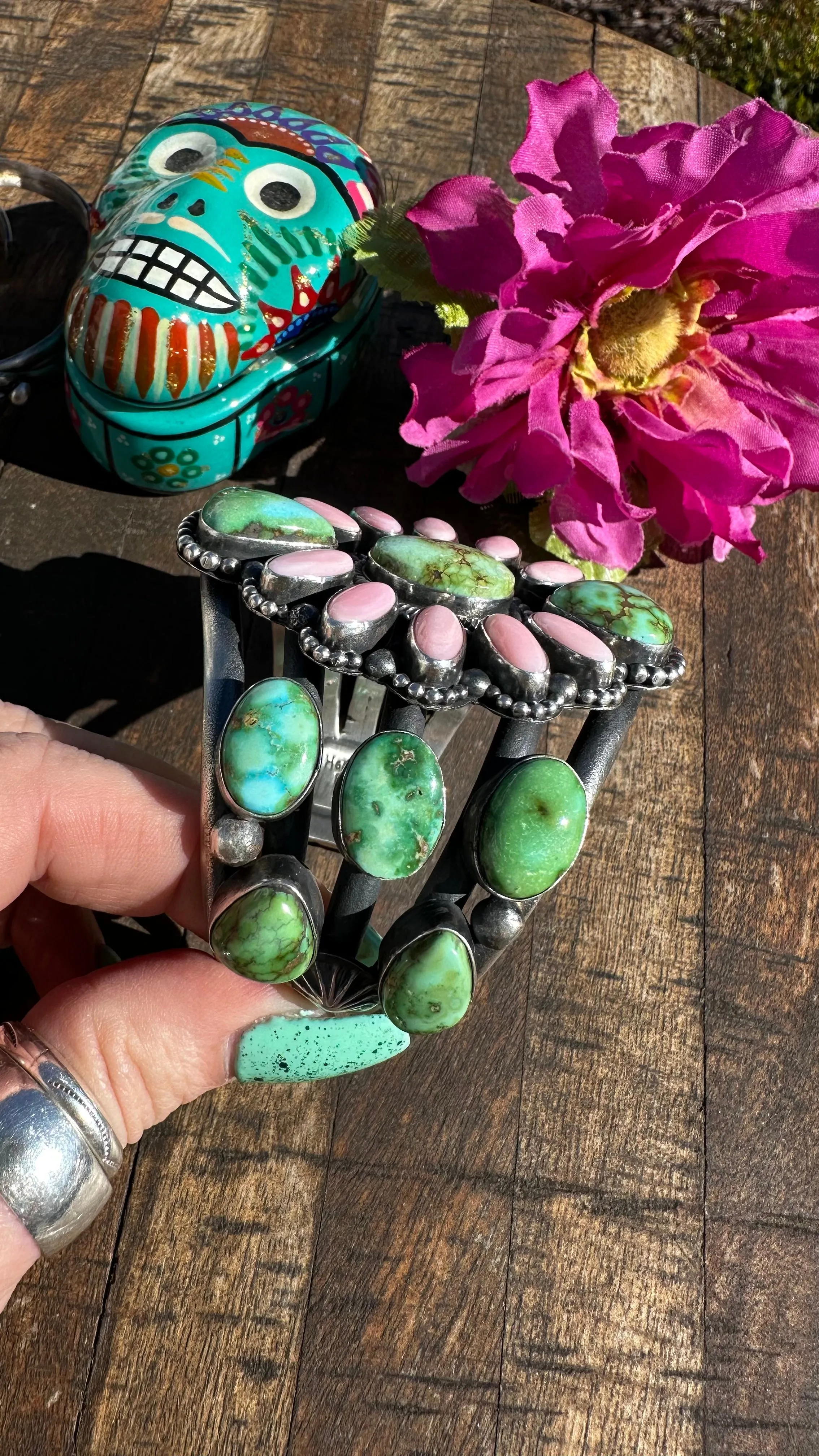 Sonoran and "Cotton Candy" Cuff
