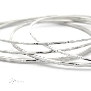 Sparkling Faceted Bangle Bracelet