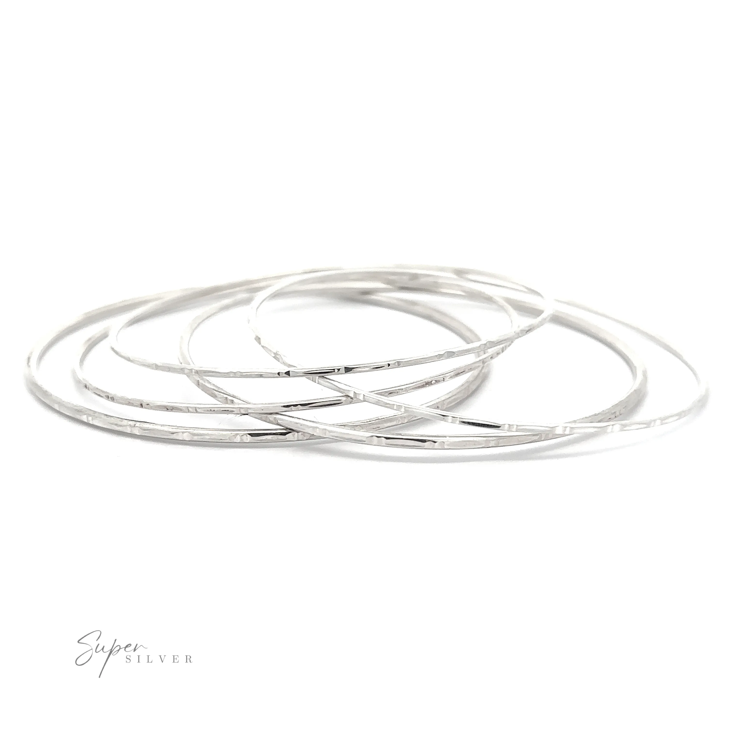 Sparkling Faceted Bangle Bracelet