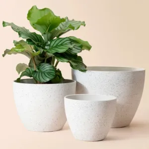 Speckle Texture Recycled Plastic Planter - 3 Sizes
