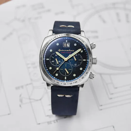 Spinnaker Hull Chronograph Blue