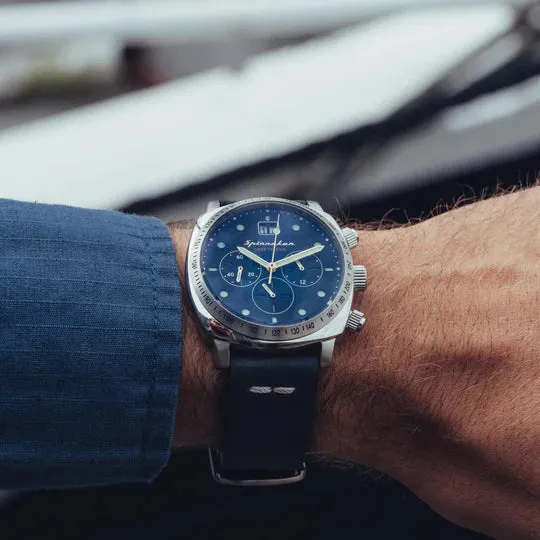 Spinnaker Hull Chronograph Blue