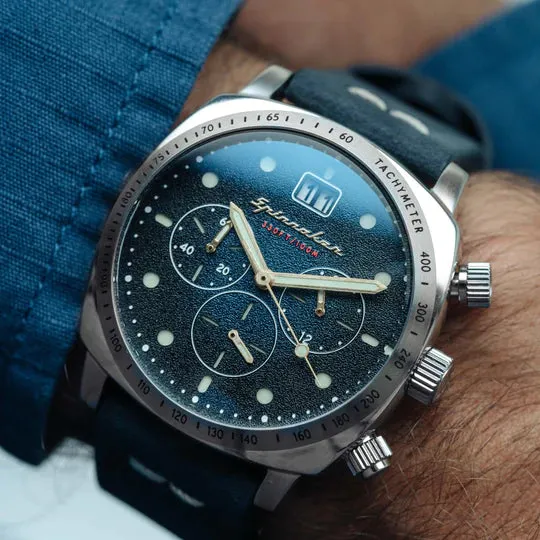 Spinnaker Hull Chronograph Blue