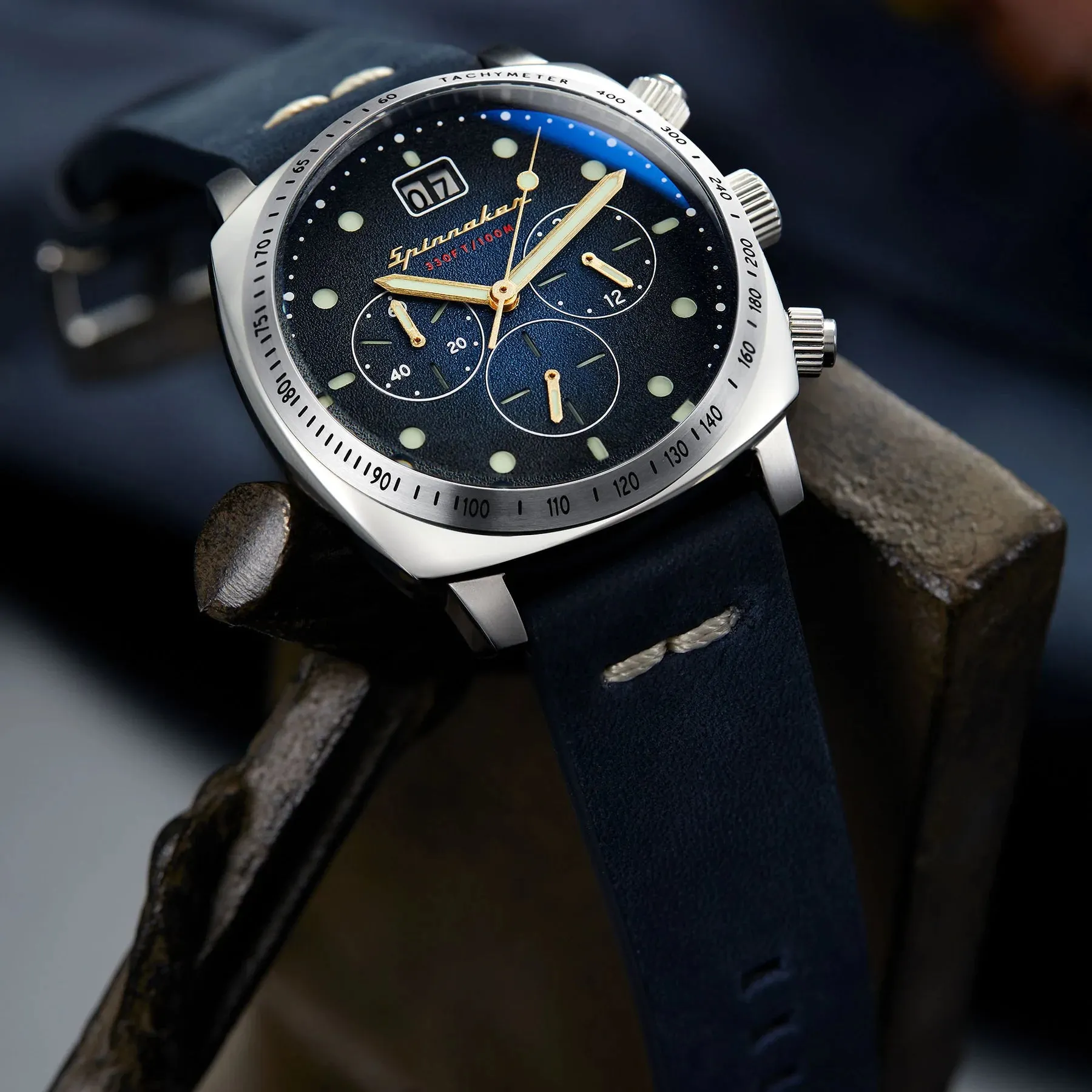 Spinnaker Hull Chronograph Blue